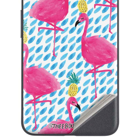Bouffants and Broken Hearts Party Flamingos Google Pixel 4a 5G Skin
